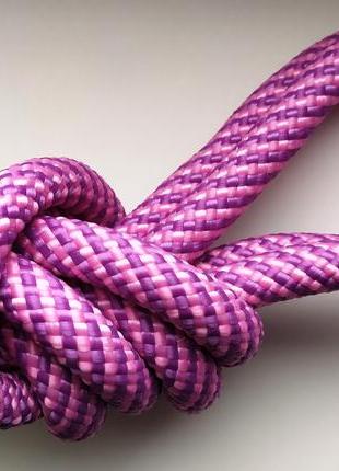 Скакалка для художественной гимнастики ф12мм длина три метра цвет розово-фиолетовый