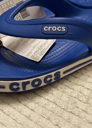 Crocs bayaband flip в наличии синие вьетнамки5 фото