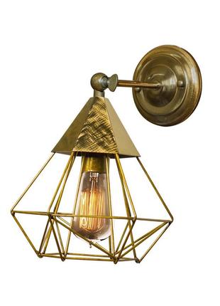 Бра в стилі лофт crystal nl 0535-1bn (бронза) е27 msk electric