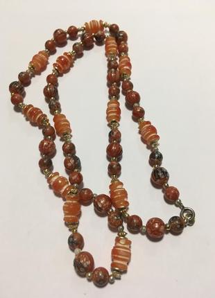Колье ожерелье бусы винтаж пластик