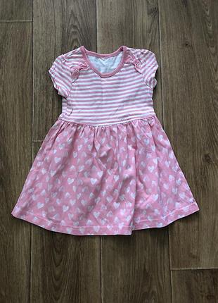 Рожеве плаття 9-12 міс.
