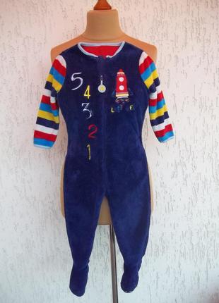 ( 2 - 3 года) детская  пижама кигуруми флисовый комбинезон б / у7 фото