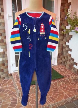 ( 2 - 3 года) детская  пижама кигуруми флисовый комбинезон б / у