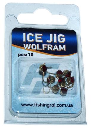 Мормышка вольфрамовая кристалл с камнем fishing roi ice jig 0.44 г., 2.5 мм.