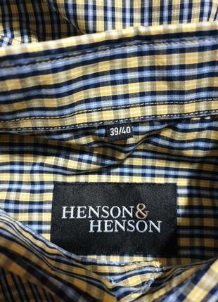 Оригинальная австрийская рубашка в клетку henson & henson6 фото