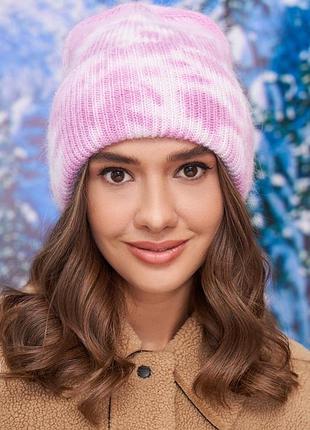 Шапка даймонд тай-дай 5003-1 фуксия