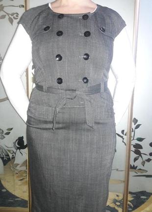 Сарафан, плаття офісне, повсякденне, стрейч, віскоза, 50 (16) розмір