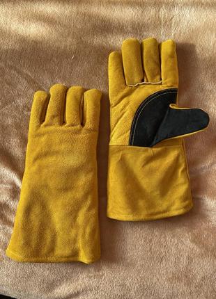Сварочный перчатки,краги зимние1 фото
