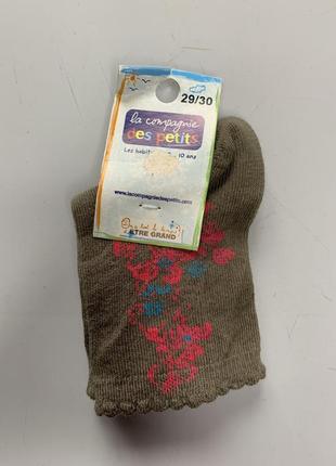 Новые носки носочки на девочку размер 29-30 франция