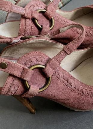 Замшевые туфли "bronx" цвета "пепельная роза" - скрытая платформа2 фото
