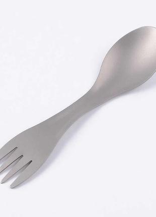 Титанова ложка - виделка 2шт