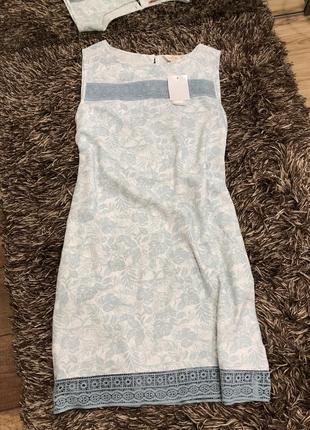 Льняное платье сарафан f&f