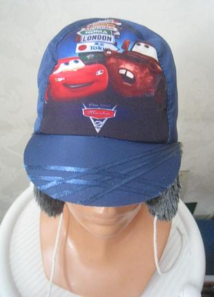 Шапка детская тачки размер 48-51