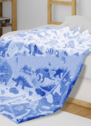 Одеяло хлопок, баевое одеяло 100х140 динозавры