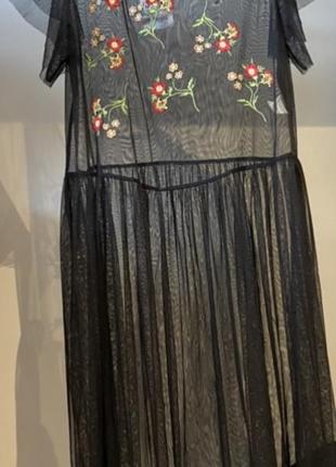 Платье zara сетка новое