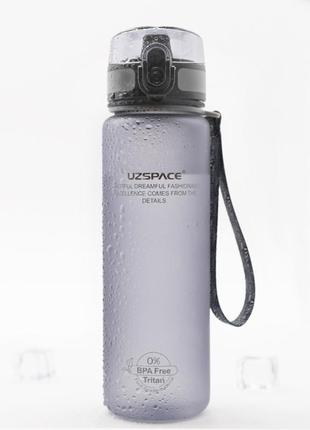 Пляшка для води uzspace grey 1000 мл сіра