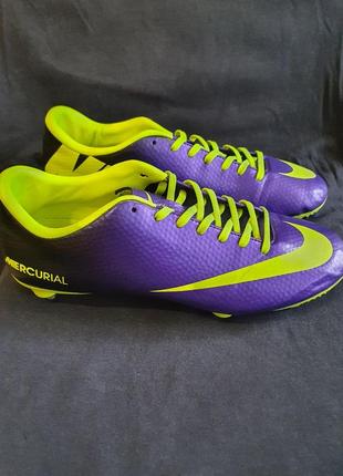 Nike mercurial vapor ix fg purple volt