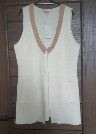 Жилетка rosa shock безрукавка тепла в'язана