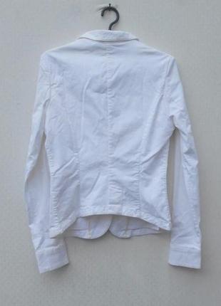 Білий приталений піджак3 фото