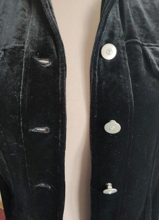 Оксамитова куртка за типом джинсового2 фото