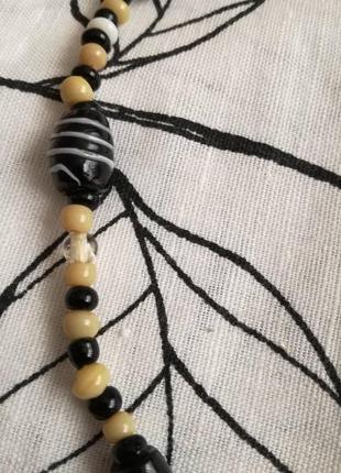 Вінтажне кольє, намиста скло2 фото