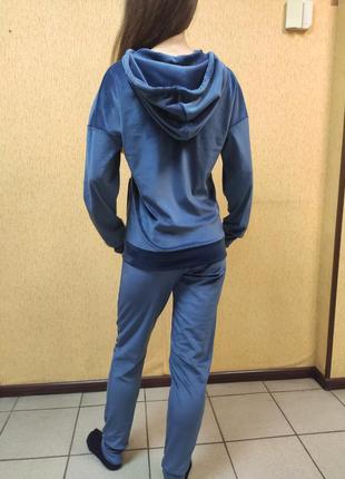 Спортивний костюм з велюру кофта спортивні штани3 фото