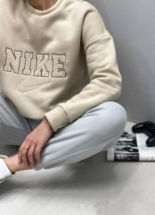 Жіночий світшот nike теплий з начосом, кофта жіноча спортивна зимова найк3 фото