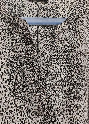 Классная брендовая рубашка, блуза леопардовый принт. большой размер.6 фото