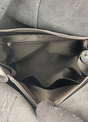 Женская кожаная лаковая сумка шоппер на и через плечо на три отделения polina & eiterou9 фото
