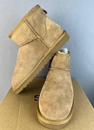 Угги женские низкие  ugg australia classic mini chestnut