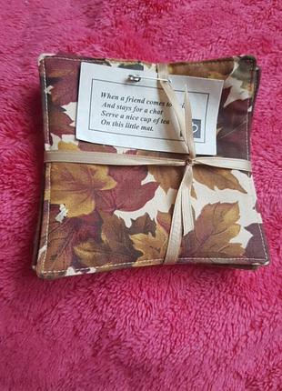 Коврик  для чашек 4шт