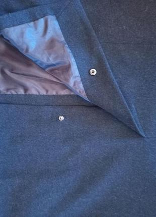 Пальто чоловіче темно-сіре yorn (dior) шерсть німеччина франція9 фото