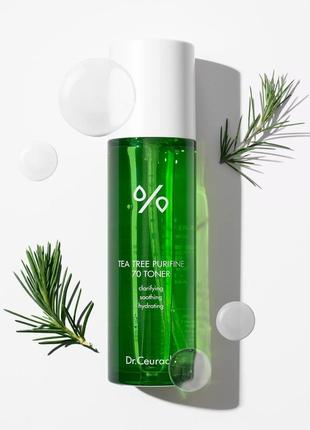 Тонер з екстрактом чайного дерева dr.ceuracle tea tree purifine 70 toner, 100 мл