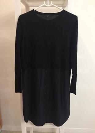 Платье рубашка / туника из шерсти и шелка cos2 фото