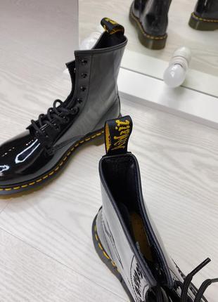 Ботинки, взуття, черевики dr. martens 1460 black lamper patent ✨5 фото