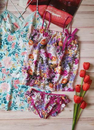 Шифоновая пижама с цветами