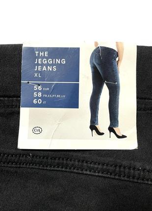 Черные джинсы джеггинсы c&a jegging jeans, батал, большой размер7 фото