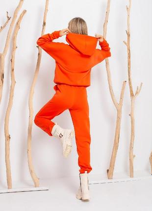 Базовый тёплый костюм в ярких трендовых расцветках ткань: трехнитка на флисе цвет: малина, оранжевый,  горчица7 фото