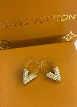 Серьги в позолоте с жемчугом