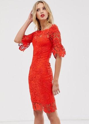 Сукня яскравий корал asos2 фото