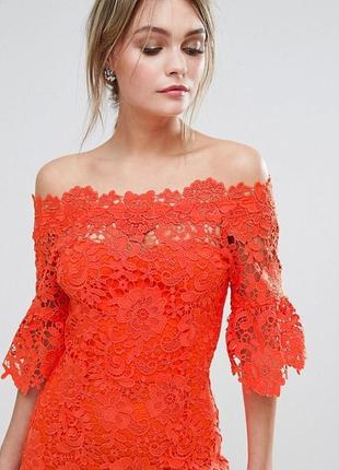 Сукня яскравий корал asos3 фото