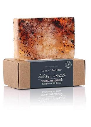 Турецкое мыло ручной работы для кожи и волос penelope- lilac
