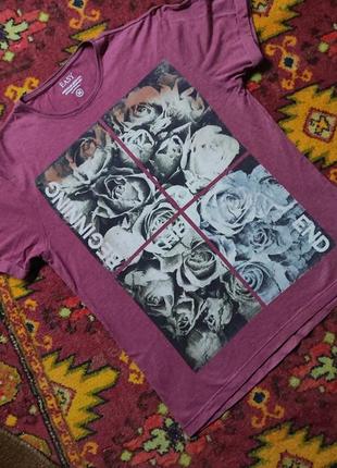 Merch футболка "beginning the end" flower