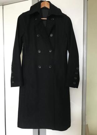 Тёплое шерстяное кашемировое двубортное пальто2 фото