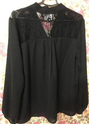Шикарная блуза с ажурной спиной дотской фирмы zizzi4 фото
