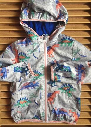 Ветровка на хб подкладке m&s 2-3y 98cm.