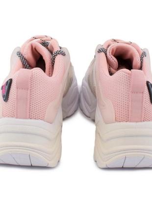 Стильные белые розовые пудра кроссовки на платформе толстой подошве массивные модные кроссы5 фото