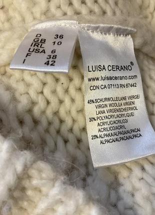 Теплый качественный кардиган от бренда luisa cerano /s/  шерсть45% альпака 25%3 фото