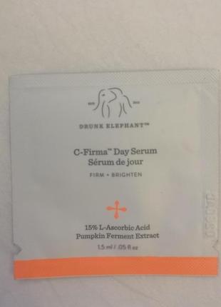 Сироватка з вітаміном с drunk elephant c-firma day serum ,1,5 мл