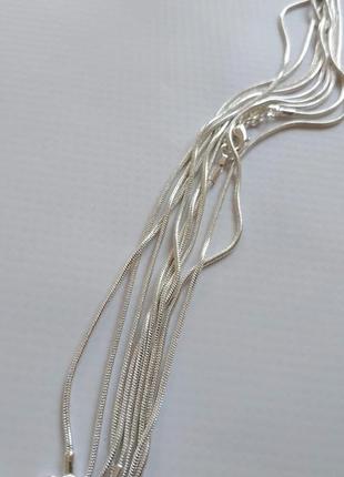 Ланцюжок снейк срібна змійка срібло 925 цепочка